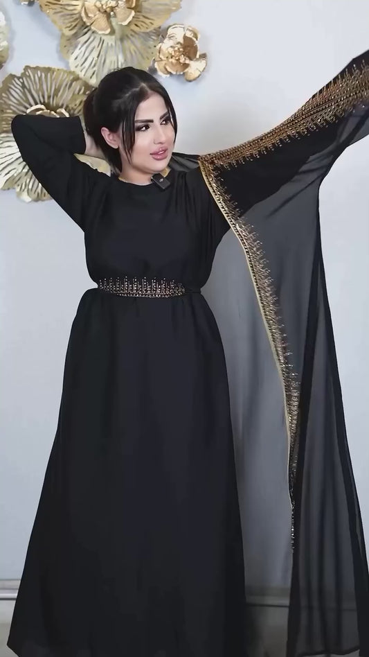 Elegant Stone Design Abaya